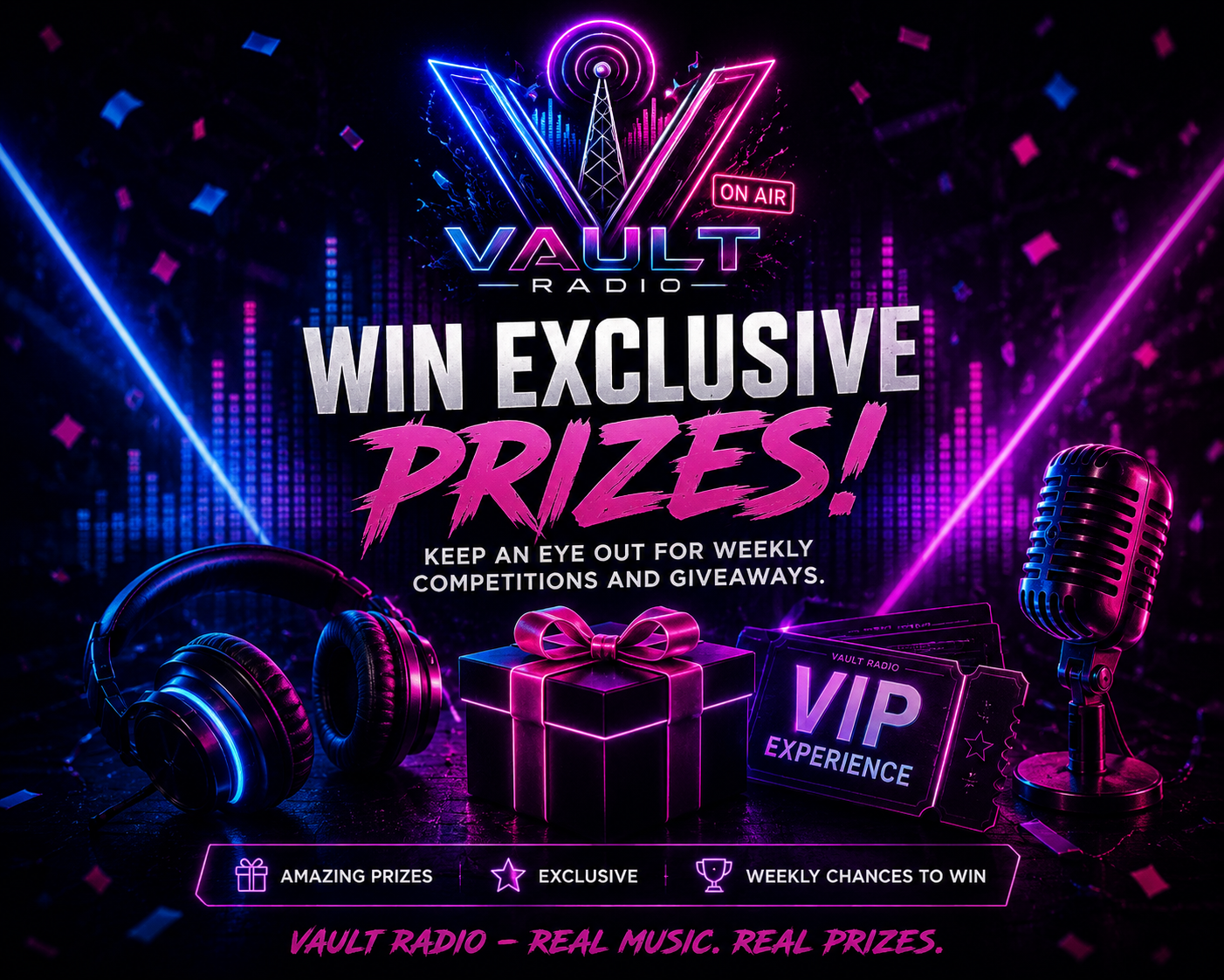 Vault Radio competitions and giveaways